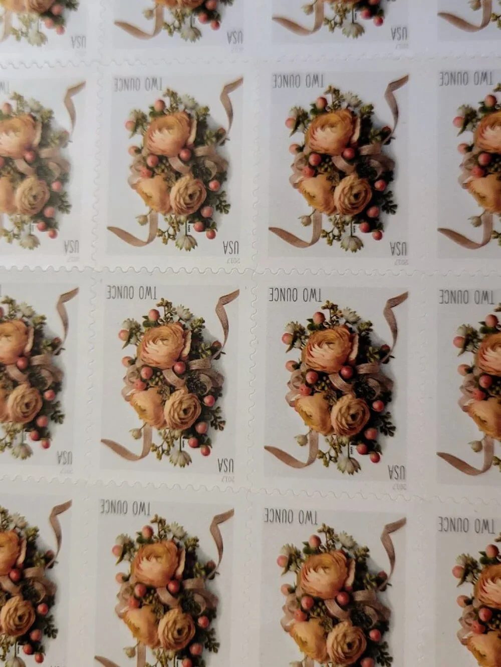 USPS Stamp Sheet 563000 2016 Celebration Corsage 2 oz Forever Stamps Scott 5200